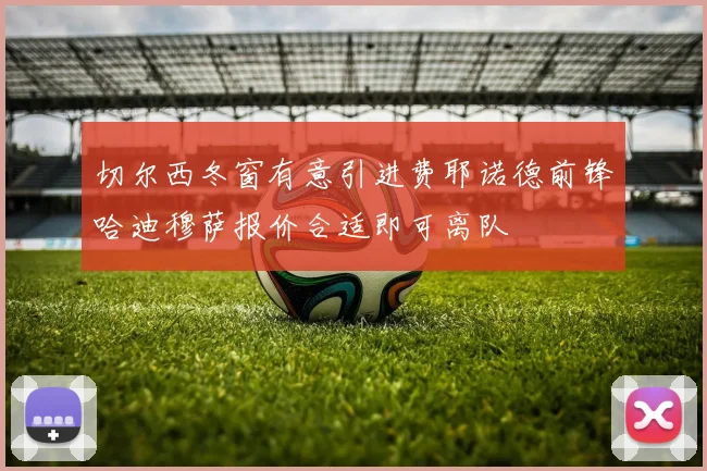 切尔西冬窗有意引进费耶诺德前锋哈迪穆萨报价合适即可离队